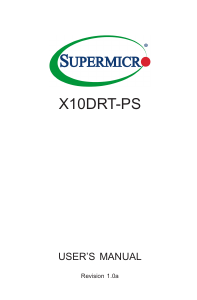 Manual Supermicro X10DRT-PS Motherboard