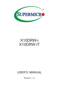 Manual Supermicro X10DRW-i Motherboard