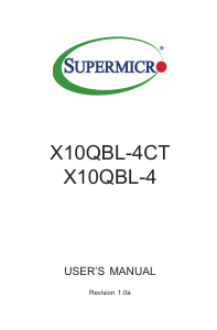 Manual Supermicro X10QBL-4 Motherboard