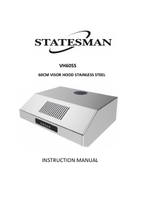 Manual Statesman VH60SS Cooker Hood