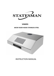 Bruksanvisning Statesman VH60SS Köksfläkt