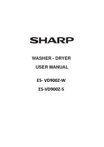 Bruksanvisning Sharp ES-VD900Z-S Kombinerad tvätt-tork