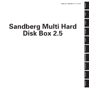 Käyttöohje Sandberg Multi 2.5 Kiintolevyasema