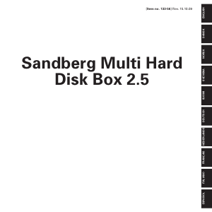 Handleiding Sandberg Multi 2.5 Harde schijf