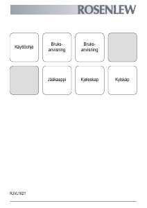 Bruksanvisning Rosenlew RJVL1621 Kylskåp