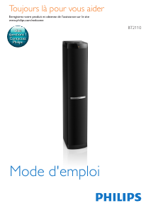 Mode d’emploi Philips BT2110 Haut-parleur