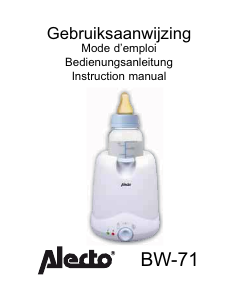 Handleiding Alecto BW-71 Flessenwarmer