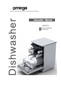 Bruksanvisning Omega ODW707X Diskmaskin