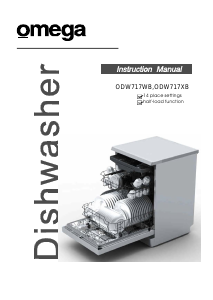 Bruksanvisning Omega ODW717XB Diskmaskin