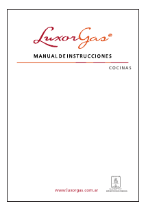 Manual de uso LuxorGas Apart 550 Cocina