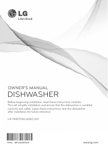 Bruksanvisning LG LD-1482T4 Diskmaskin