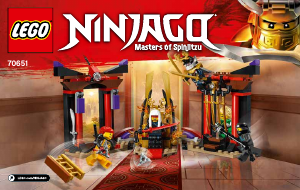 Käyttöohje Lego set 70651 Ninjago Valtaistuinsalin välienselvittely