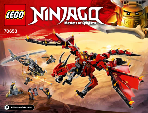 Manuale Lego set 70653 Ninjago Dragone del destino