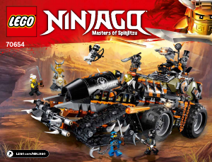 Használati útmutató Lego set 70654 Ninjago Dieselnaut