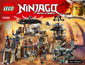 Käyttöohje Lego set 70655 Ninjago Lohikäärmekuilu