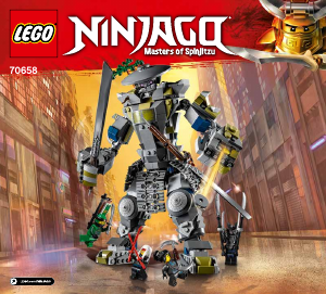Handleiding Lego set 70658 Ninjago Oni Titan