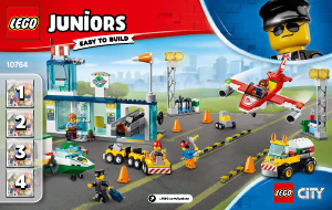 Handleiding Lego set 10764 Juniors City Central luchthaven