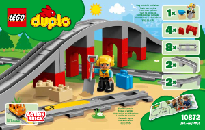 Handleiding Lego set 10872 Duplo Treinbrug en -rails