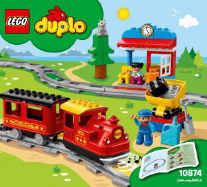 Bedienungsanleitung Lego set 10874 Duplo Dampfeisenbahn