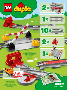 Handleiding Lego set 10882 Duplo Treinrails