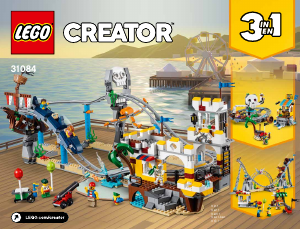 Bedienungsanleitung Lego set 31084 Creator Piraten-Achterbahn