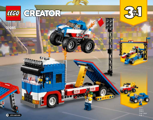 Mode d’emploi Lego set 31085 Creator Le spectacle des cascadeurs