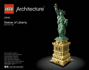 Návod Lego set 21042 Architecture Socha slobody