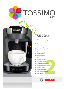 Manual Bosch TAS3203 Tassimo Máquina de café