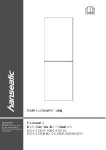 Bedienungsanleitung Hanseatic BCD-210 SZS W Kühl-gefrierkombination
