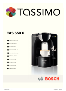 Manual de uso Bosch TAS5542 Tassimo Máquina de café
