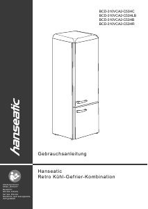 Bedienungsanleitung Hanseatic BCD-310VCA2-C53HC Kühl-gefrierkombination