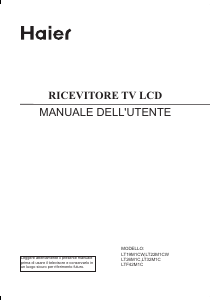 Manuale Haier LTF26M1C LCD televisore