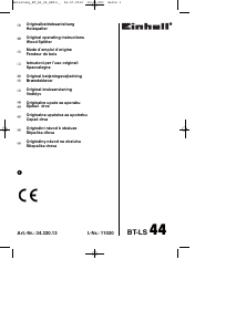 Bruksanvisning Einhell BT-LS 44 Vedkløyver