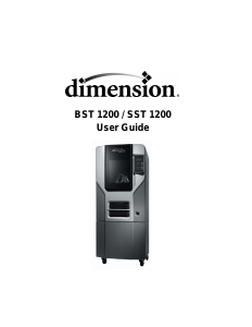 Bruksanvisning Dimension SST 1200 3D-skrivare