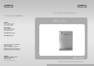 Bruksanvisning DeLonghi DEDW645S Diskmaskin