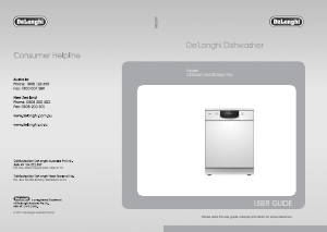 Manual DeLonghi DEDW6015S Dishwasher