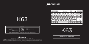Manual Corsair K63 Keyboard