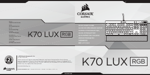 Manual Corsair K70 LUX RGB Keyboard