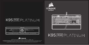 Manual de uso Corsair K95 RGB Platinum Teclado