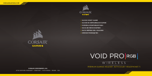 Manual de uso Corsair Void Pro RGB Wireless Headset