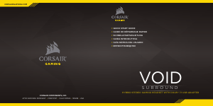 Manual de uso Corsair Void Surround Headset