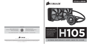 Руководство Corsair Hydro Series H105 Процессорный кулер