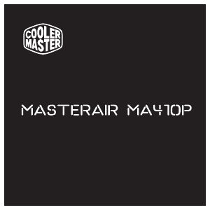 Manuale Cooler Master MasterAir MA410P RGB Dissipatore CPU