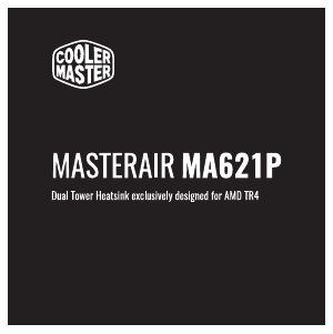 사용 설명서 Cooler Master MasterAir MA621P TR4 Edition CPU 쿨러