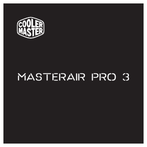 Manual Cooler Master MasterAir Pro 3 Cooler CPU