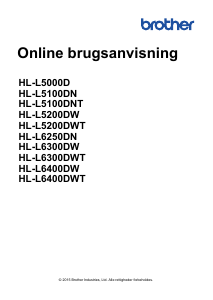 Brugsanvisning Brother HL-L6400DW Printer