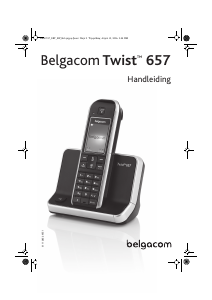 Handleiding Belgacom Twist 657 Draadloze telefoon