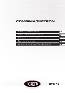 Handleiding Boretti BPC-45 Magnetron
