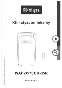 Instrukcja Blyss WAP-357ECH-35R Klimatyzator
