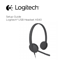 Brugsanvisning Logitech H340 Headset